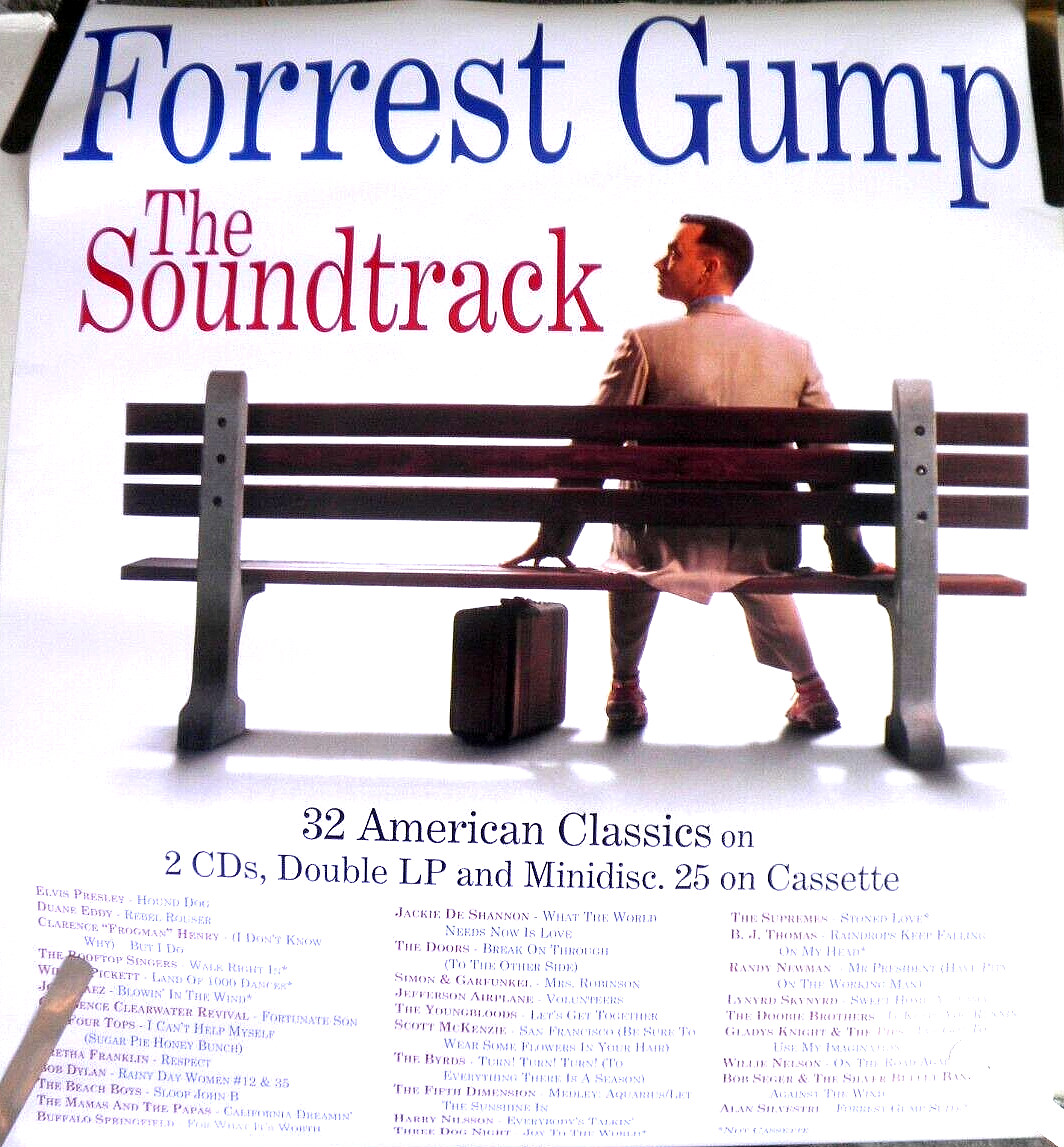RARE FORREST GUMP 1994 VINTAGE ORIGINAL MOVIE SOUNDTRACK