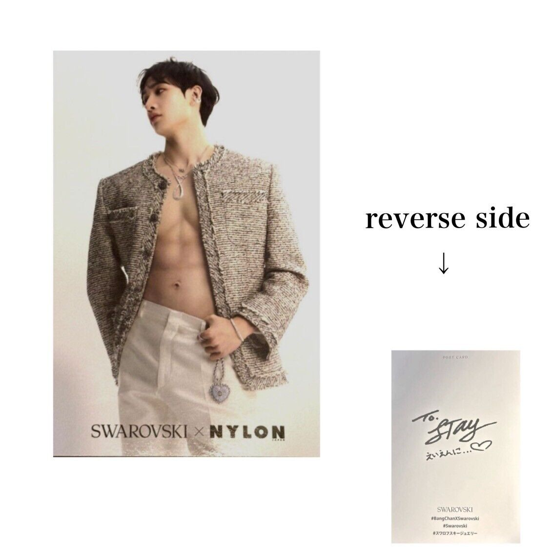 Stray Kids Bang Chan x SWAROVSKI NYLON JAPAN Special