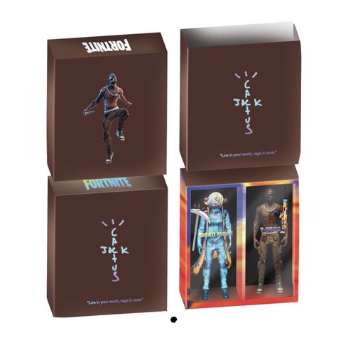 ゲームキャラクター Travis Scott Fortnite Action Figure Cactus Jack X Fortnite Travis Scott Action Figure New SEALED
