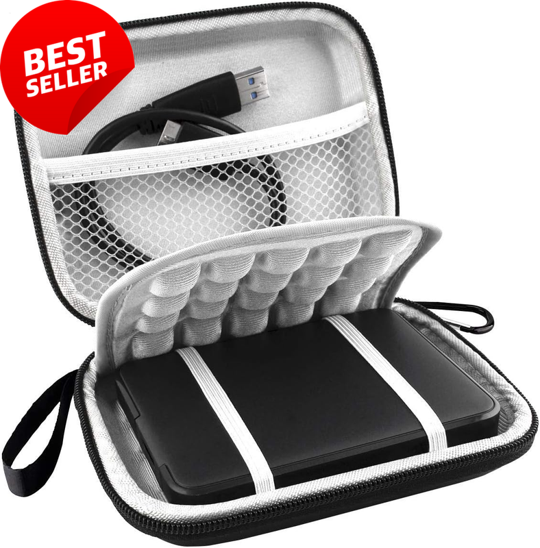 Black EVA Shockproof Case WD Elements My Passport HDD 1TB-5TB