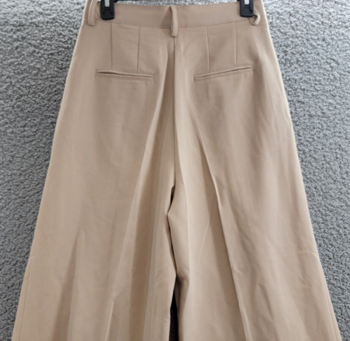 ASTR the Label Milani Wide-Leg Pleated Pants Women's S Taupe Hook & Bar Closure~ - Picture 12 of 18