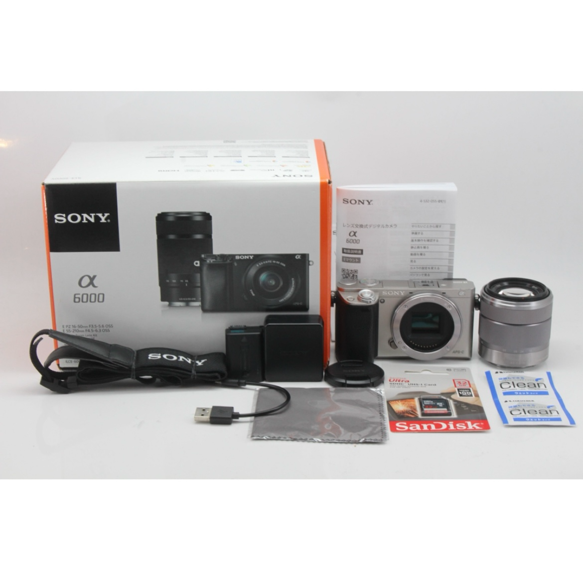 ENG/OK】Sony a6000 Mirrorless Digita1 Camera 18-55mm Zoom