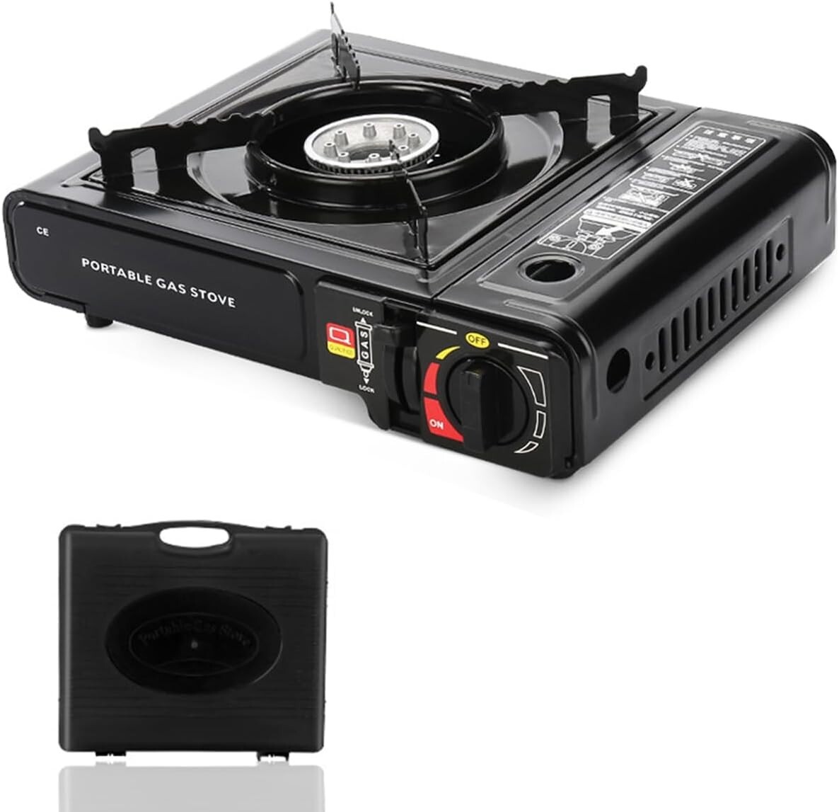 Portable Camping Stove, Dual Fuel Stove with Butane & Propan