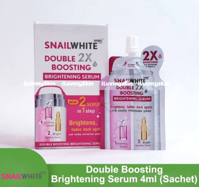 Snail White Double Boosting Brightening Serum 4ml (Sachet)
