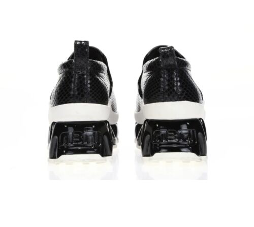 Pre-owned Marc By Marc Jacobs Womens Ninja Wave Black Snake Print Platform Sneaker Us35-36