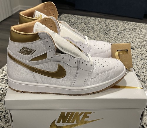 NIKE Air Jordan 1 Retro High OGホワイト/ゴールド エア ジョーダン 1 【並行輸入品】ナイキ スニーカー メンズ