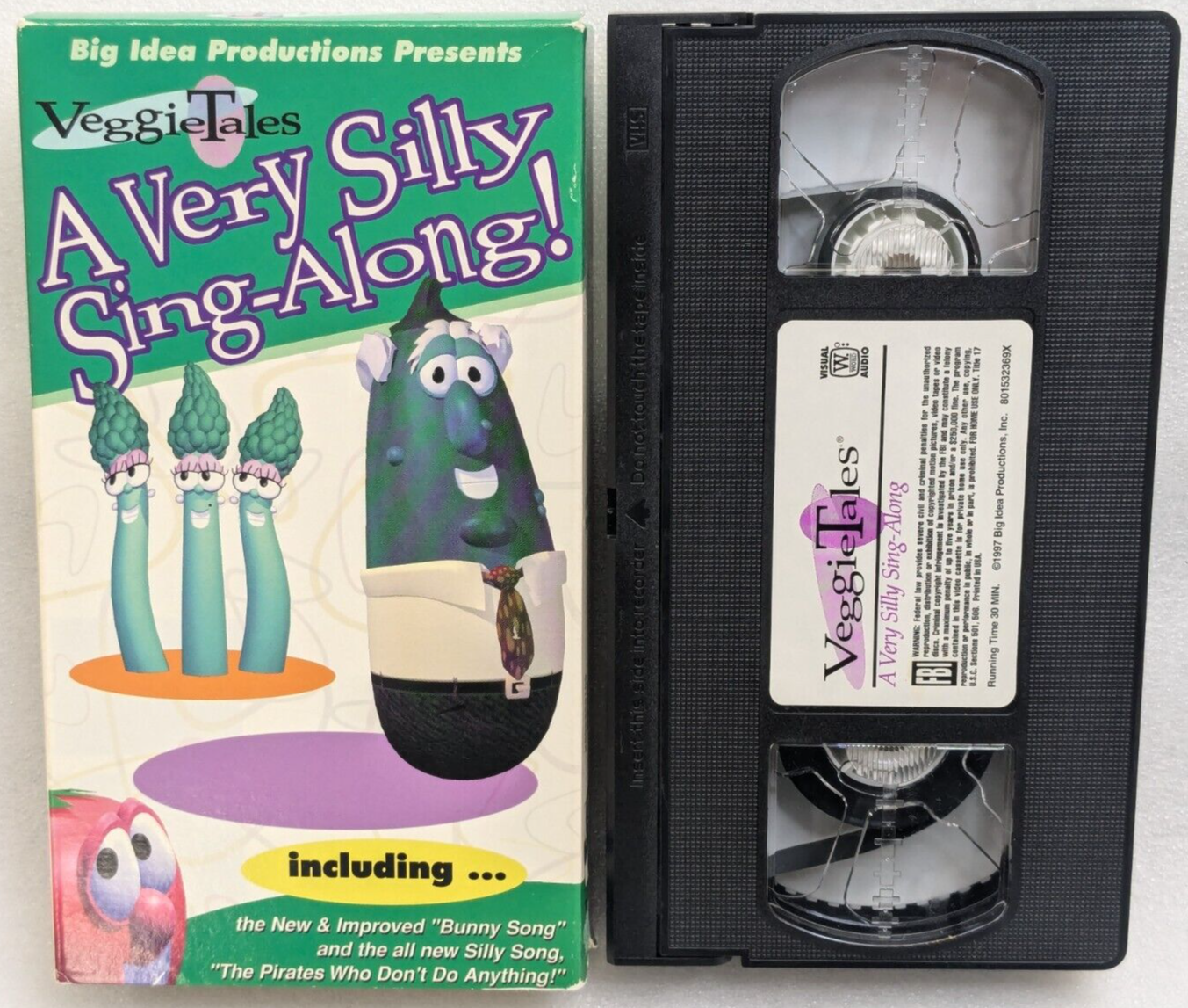 VeggieTales A Very Silly Sing-Along! (VHS, 1997, Slipsleeve