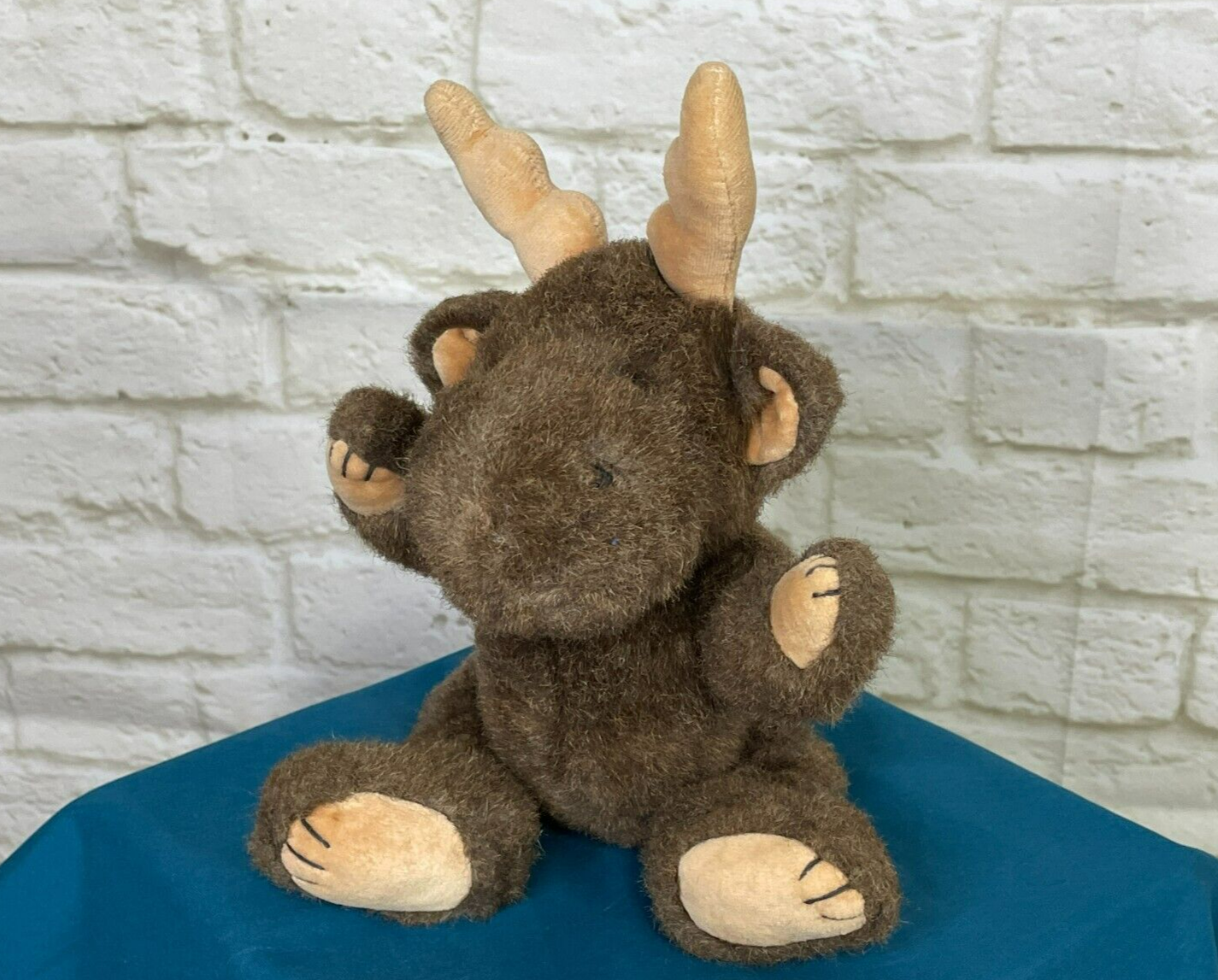 Vintage 1994 Mary Meyer Moose Lovey 11" Soft Plush Stuffed A