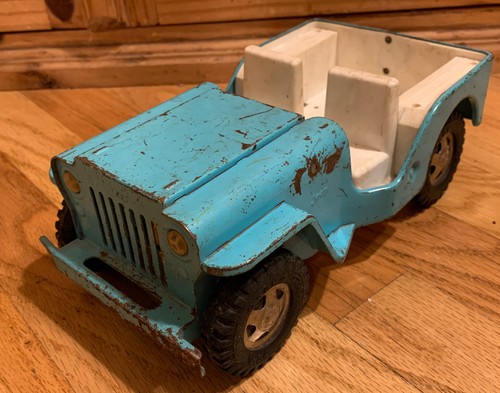 TonkaブリキJeep 1/18 昭和 ミニカー　おしゃれインテリア TonkaブリキJeep 1/18 昭和 ミニカー おしゃれインテリア - メルカリ