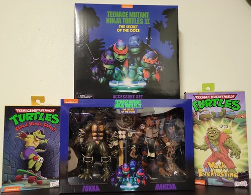 NECA TMNT, TOKKA AND RAHZAR, ACCESSORY SET + SHRED WONDO