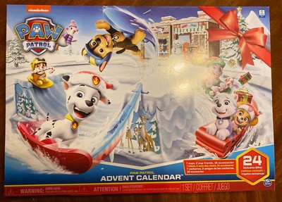 paw patrol advent calendar with 24 collectible plastic figures