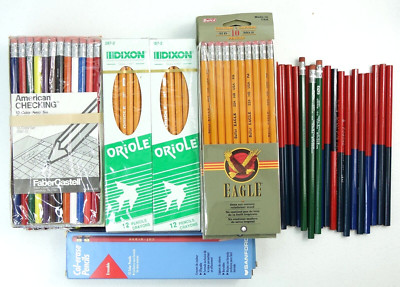 Vintage Pencil Lot 258 Dixon Berol Sanford Col-Erase Color & HB No 2 New Sealed
