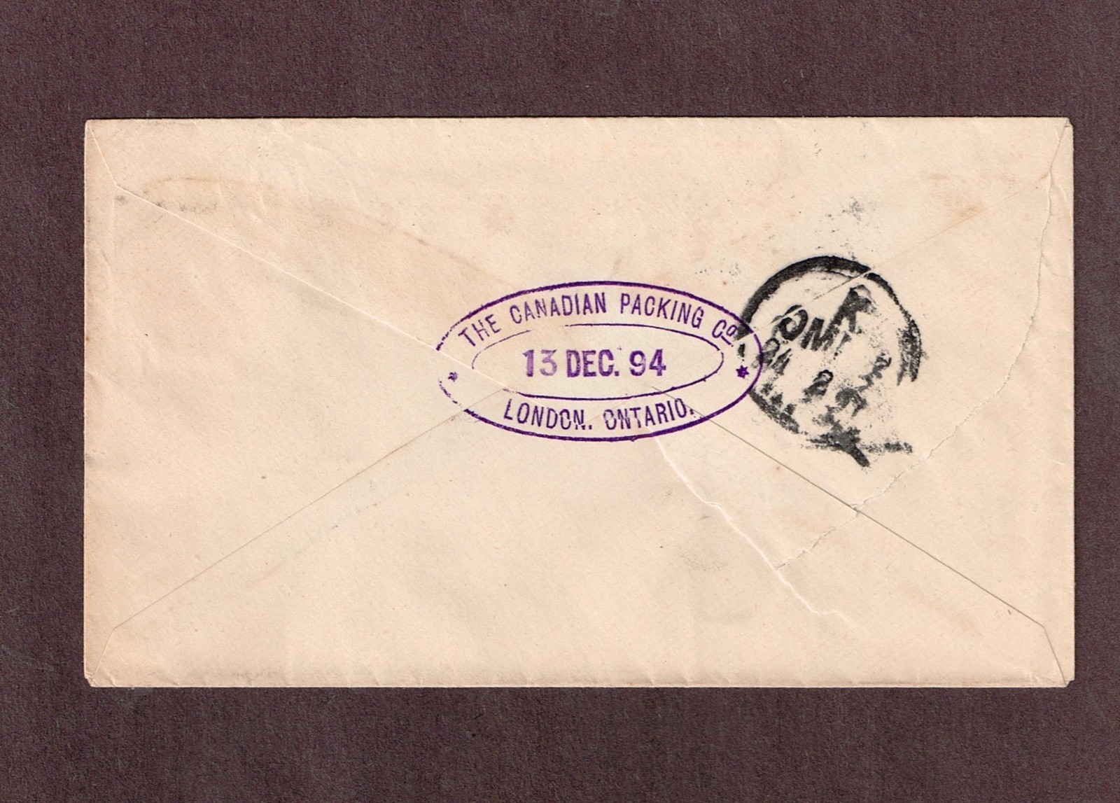 Canada 1894 to Denmark 5c UPU Rate strip of 4 x 1/2c SQ on 3c pre-printed cover