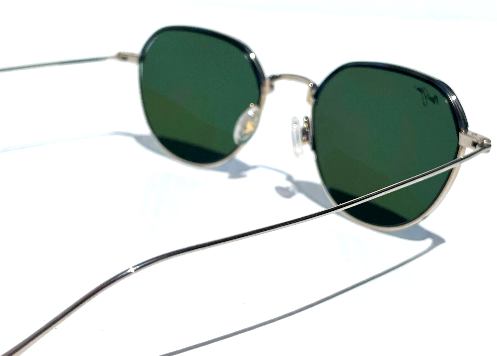 Pre-owned Maui Jim Island Eyes Matte Silver Polarized Blue Lens Sunglass B859-17