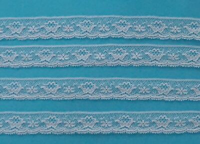 ~ DOLL HEIRLOOM SEWING M. PULLEN FRENCH NET MALINE COTTON  LACE EDGE ~