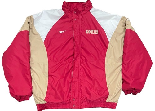 Vintage San Francisco 49ers Full Zip Jacket Men's Size 2XL Reebok