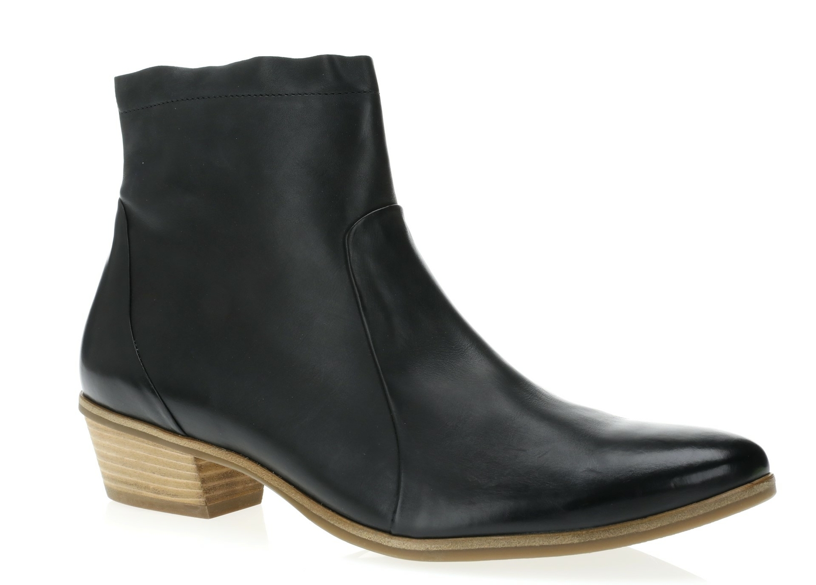 Paul Green 258667 Womens Leather Ankle Bootie Black Size 7.5 Medium