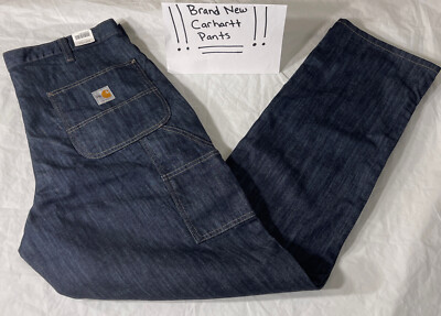 New Carhartt FR FLAME RESISTANT 290-83 Men's 36X34 Stretch Carpenter Jeans S237