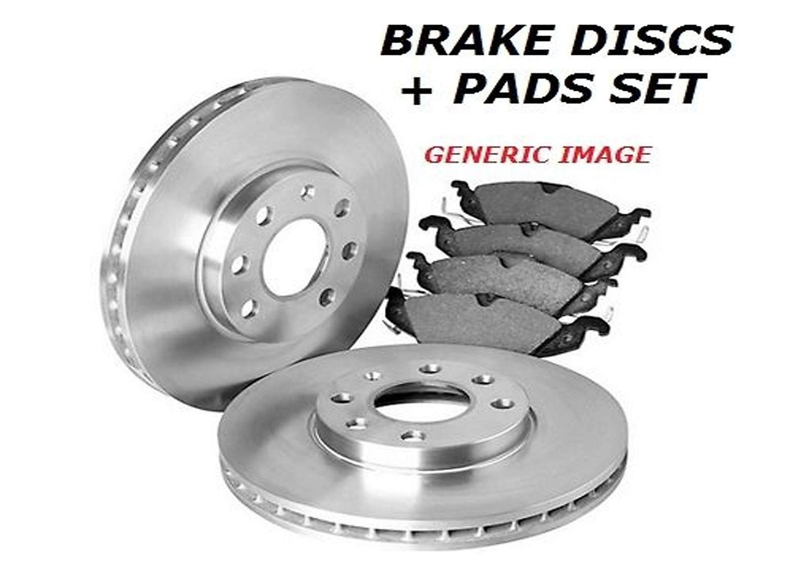 FOR NISSAN NV200 1.5 DCi FRONT BRAKE VENTED DISC DISCS and PAD PADS SET