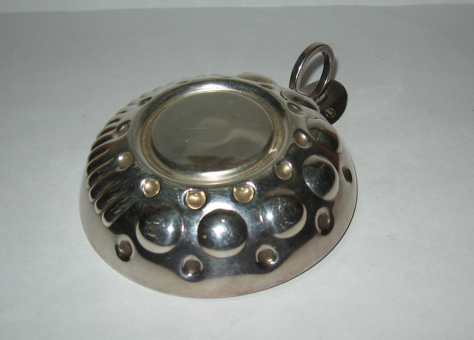 Vintage Lyon Silver Plate Advertising Pepro Brandy Wine Taster 83.4 Grams