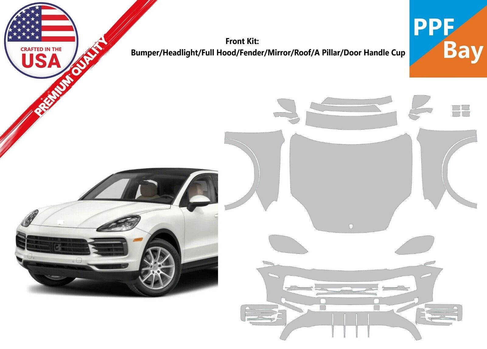 Full Hood & Fender + Mirror Kit | PORSCHE CAYENNE TURBO S 2015 Full Hood & Fender + Mirror Kit | PORSCHE CAYENNE TURBO S 2015