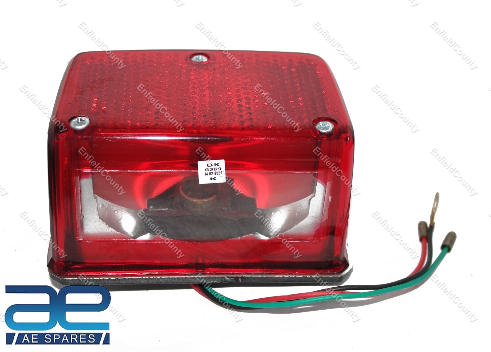 Fits Royal Enfield Early Models Rear Box Type Tail Light Kit Assembly 