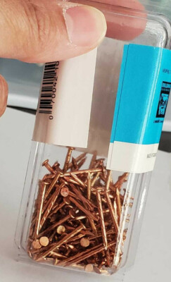 Weatherstrip Nails 3/4 -17 Gauge (1.35 OZ.Weight ) Pack of 1( Approx 135 Nails )