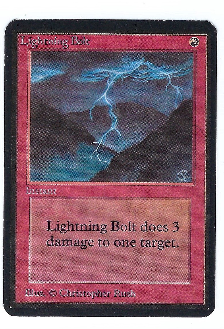 MTG Lightning bolt 稲妻 alpha α 稲妻/Lightning Bolt》[A25] 赤U | 日本最大級 MTG通販サイト