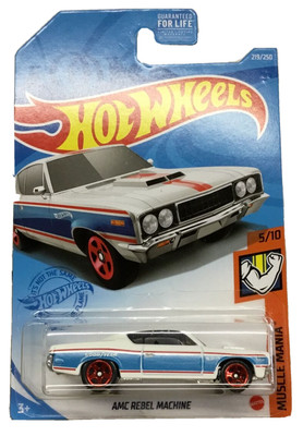 NIP !!! 2020 HOT WHEELS ''AMC REBEL MACHINE'' 5/10 MUSCLE MANIA