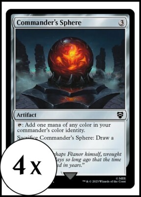 MTG - 4 x Commander's Sphere - Playset of 4 - Lord of the Rings Commander