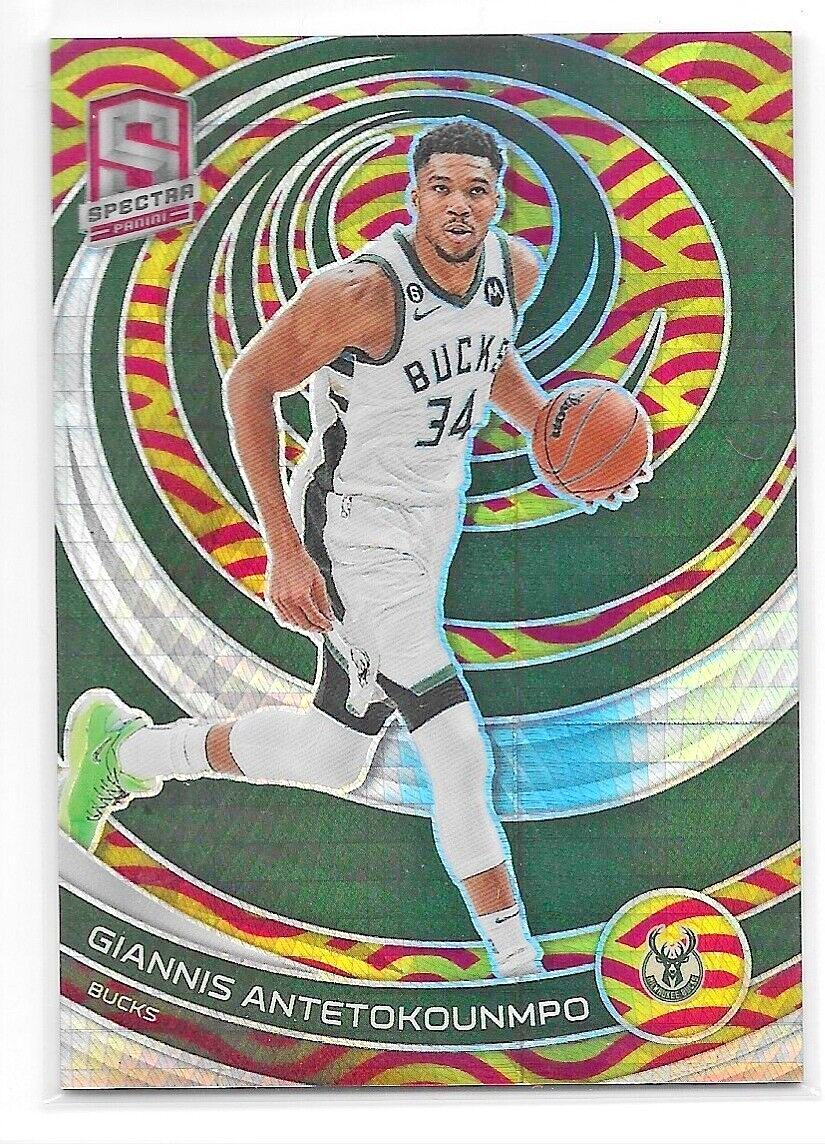 2022-23 Panini Spectra Giannis Antetokounmpo Asia Red and