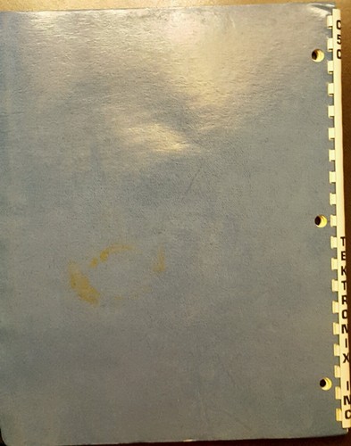 Tektronix C-5C camera with options instruction manual operating vintage diagrams