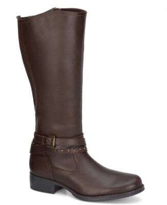 botas Andrea. botas de piel altas de mujer Café ANDREA