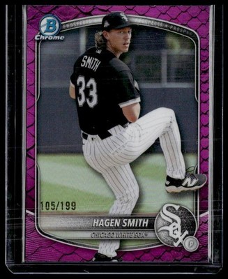 Hagen Smith 2025 Bowman Draft #BDC-167 Chrome Fuchsia Reptilian Refractor #/199