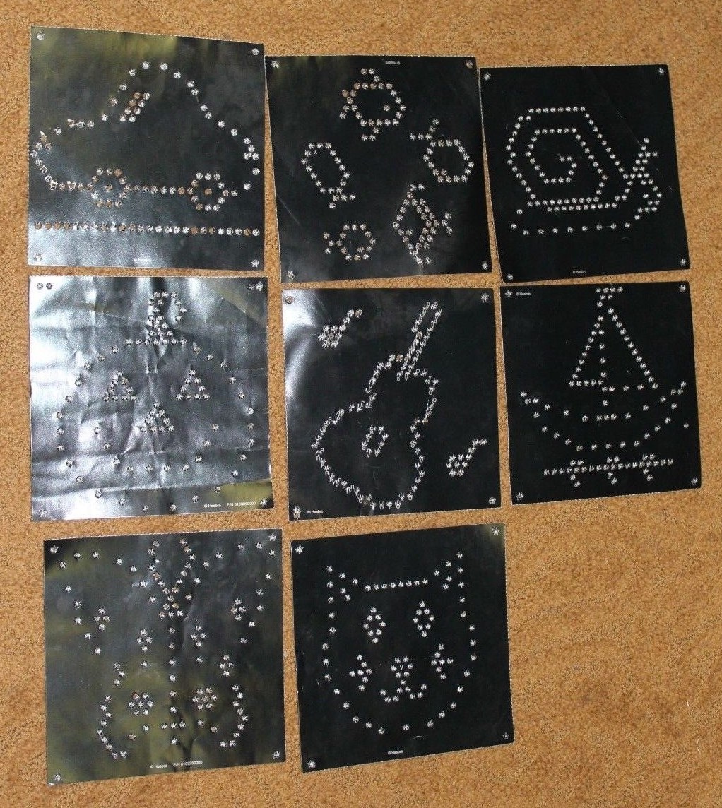 Hasbro LITE BRITE Cube - Includes Colored Pegs 4-Sided Play Model 06511 - WORKS