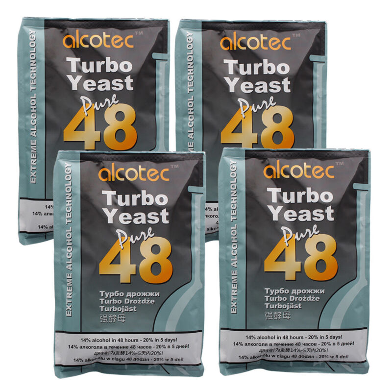 Alcotec 48 Hour Turbo Yeast, 135g (4 Packs)