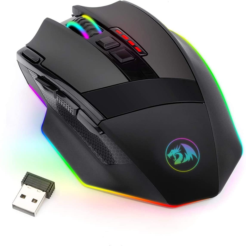 Led Rgb Backlit Mmo 9 Programmable Buttons Mouse With