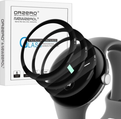 (3 Pack) Orzero Compatible for Google Pixel Watch Screen Protector