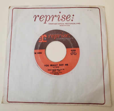 Kinks YOU REALLY GOT ME / IT'S ALL RIGHT (ROCK N ROLL 45) #0306 PLAYS VG+