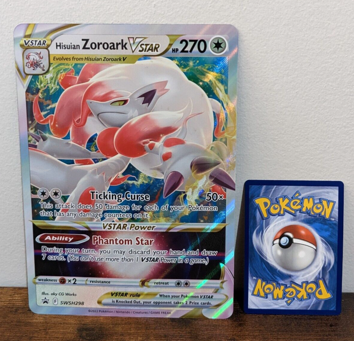 Hisuian ZOROARK VSTAR SWSH298 Promo Pokemon Card Near Mint