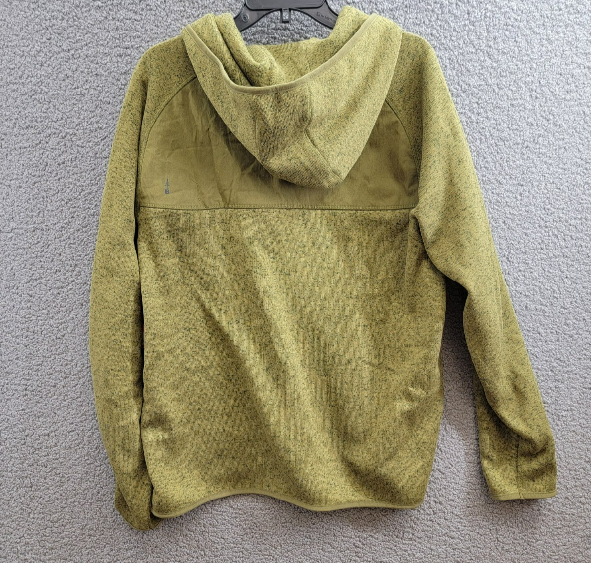 BASS OUTDOOR Regular-Fit Mixed-Media 1/4-Snap Hoodie Men's L Fir Green Heather - Picture 11 of 17