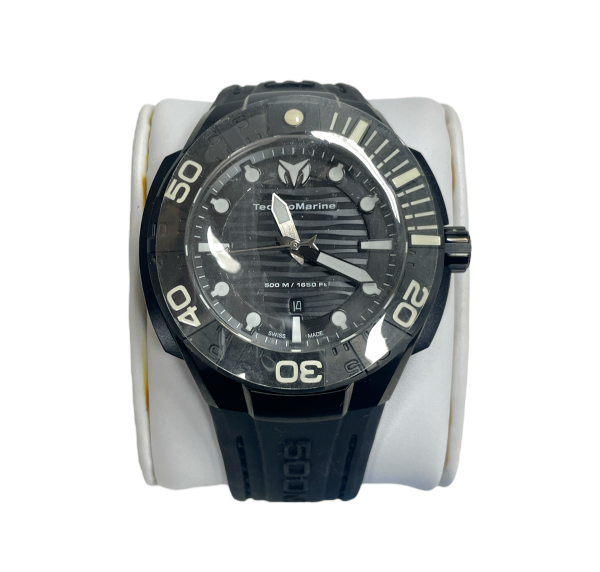 Pre-owned Technomarine Cruise Black Dial Tm-513003 Brand As Seen In Pictures