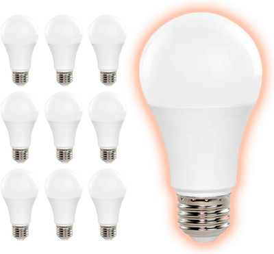 9.5 Watt Frosted A19 Light Bulbs | LED Restaurant Bulb with E26 Medium Base | 27