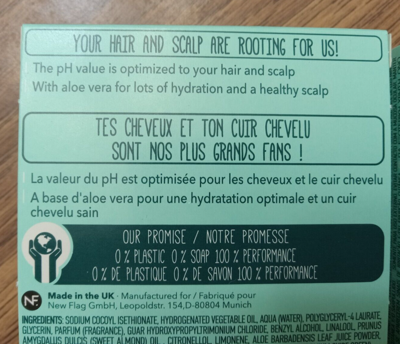 FOAMIE Aloe You Vera Much Shampoo Bar For Dry Hair With Aloe Vera 2.8 oz. NEW