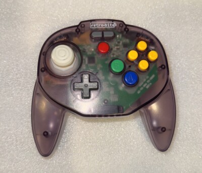 Retro-Bit Tribute64 2.4GHz Wireless Controller in Atomic Purple - Nintendo 64