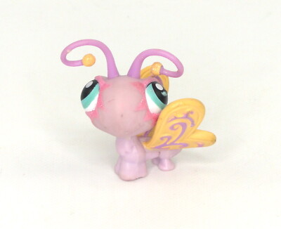 Littlest Pet Shop LPS #397 Butterfly Pets Around The World Purple Yellow Wings