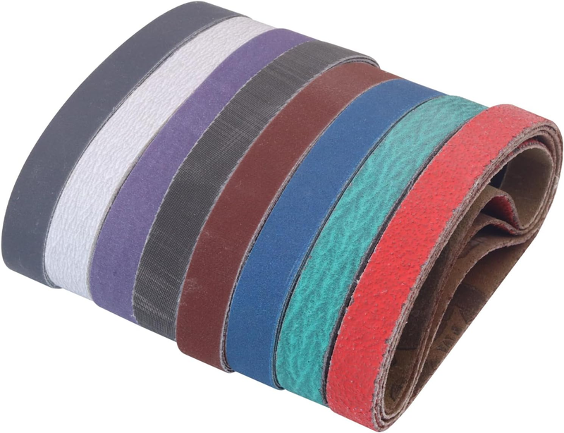 1/2" X 10" Replacement Knife Sharpener Sanding Belts,32 Pack