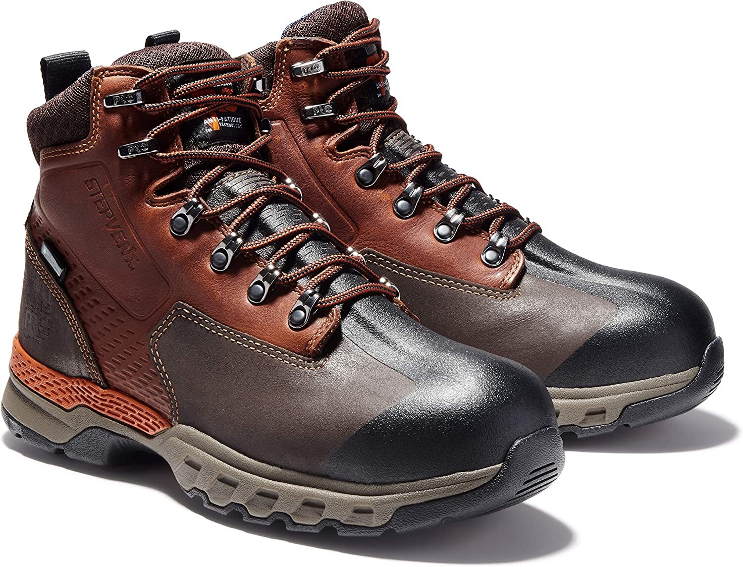 

Мужские водонепроницаемые ботинки Timberland Pro DOWNDRAFT 6 ALLOY TOE Brown TB0A1VEW-214, Коричневый