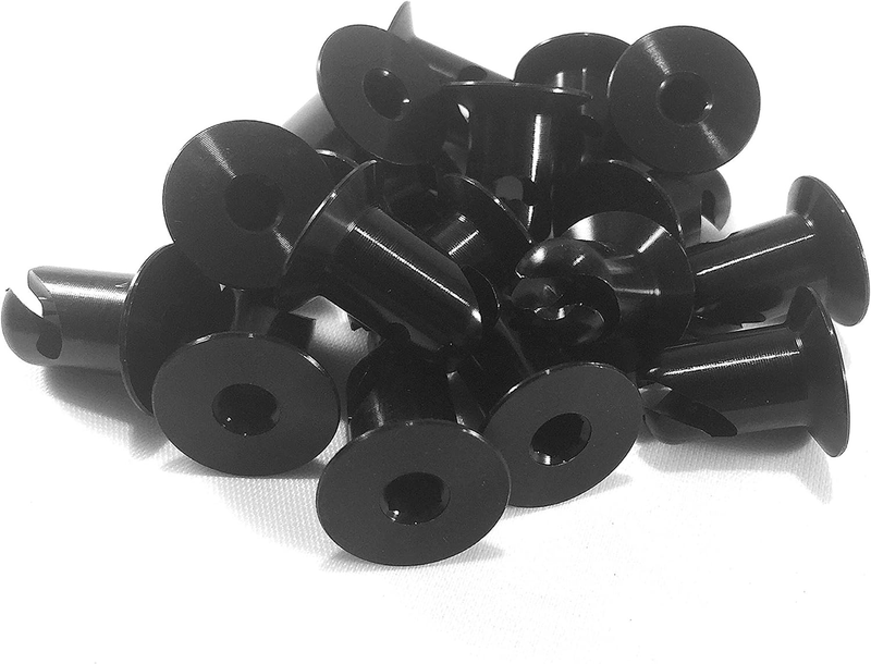 7/16" Black Aluminum Dzus Button Flush Allen Head Quarter Turn Fasteners .500 (2