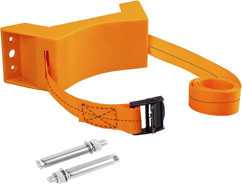 Cylinder Wall Mounted Bracket,Heavy Duty Propane Tank Nitrogen Tank Holder with Extra Long 59 Inch Straps&Installation Expansion Screws